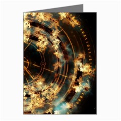 Science Fiction Background Fantasy Greeting Cards (pkg Of 8) by danenraven