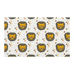 Lion Heads Pattern Design Doodle Banner And Sign 5  X 3  by Mog4mog4