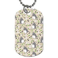 Pattern My Neighbor Totoro Dog Tag (two Sides) by Mog4mog4