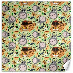 My Neighbor Totoro Pattern Canvas 12  X 12  by Mog4mog4