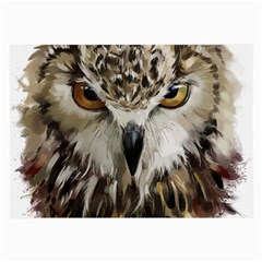 Vector Hand Painted Owl Large Glasses Cloth (2 Sides) by Mog4mog4