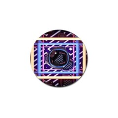 Abstract Sphere Room 3d Design Shape Circle Golf Ball Marker (4 Pack) by Mog4mog4