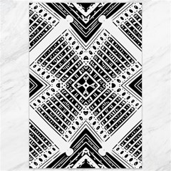 Black And White Modern Texture Seamless Print Fabric Pattern Canvas 20  X 30  by Bakwanart