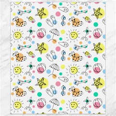 Summer Pattern Colorful Drawing Doodle Canvas 8  X 10  by Bakwanart