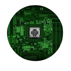 Technology Computer Chip Electronics Industry Circuit Board Mini Round Pill Box (pack Of 3) by Bakwanart