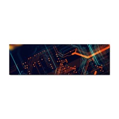 Abstract Colorful Circuit Sticker (bumper) by Bakwanart