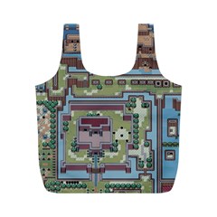 Arcade Game Retro Pattern Full Print Recycle Bag (m) by Bakwanart