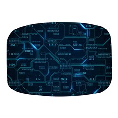 Technology Computer Circuit Boards Electricity Cpu Binary Mini Square Pill Box by Bakwanart