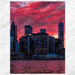 Skyline Sunset United States Reflection Usa,new York Manhattan Canvas 36  X 48  by Bakwanart
