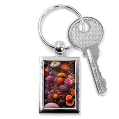 Flowers Blossoms Petals Blooms Key Chain (rectangle) by 99art