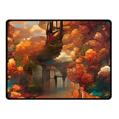 Collage Art Ai Wow Awesome Fleece Blanket (small) by 99art