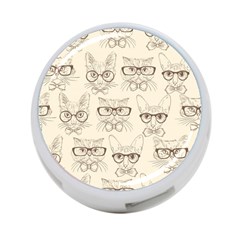 Seamless Pattern Hand Drawn-cats-with Hipster Accessories 4-port Usb Hub (two Sides) by Vaneshart