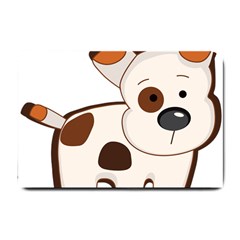 Animation-dog-cute-cartoon-drawing Small Doormat by 99art