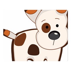 Animation-dog-cute-cartoon-drawing Two Sides Premium Plush Fleece Blanket (large) by 99art