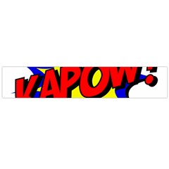 Kapow-comic-comic-book-fight Large Premium Plush Fleece Scarf  by 99art