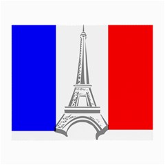 Eiffel-tower-france-flag-tower- Small Glasses Cloth (2 Sides) by 99art