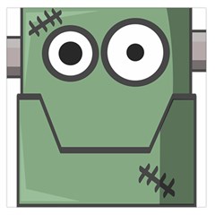 Cartoon-cute-frankenstein-halloween Square Satin Scarf (36  X 36 ) by 99art