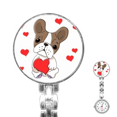 Animation-dog-cute-animate-comic Stainless Steel Nurses Watch by 99art