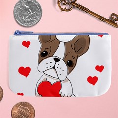 Animation-dog-cute-animate-comic Large Coin Purse by 99art