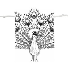 Peacock-plumage-display-bird Lightweight Drawstring Pouch (xl) by 99art