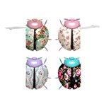 Ladybug-flower-pattern-shabby-chic Lightweight Drawstring Pouch (S) Front