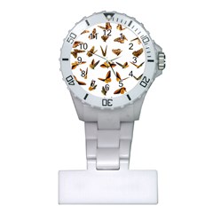Butterfly Butterflies Insect Swarm Plastic Nurses Watch by 99art