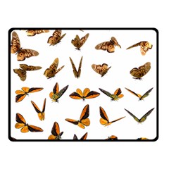 Butterfly Butterflies Insect Swarm Two Sides Fleece Blanket (small) by 99art