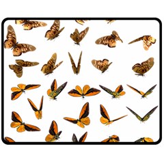 Butterfly Butterflies Insect Swarm Two Sides Fleece Blanket (medium) by 99art