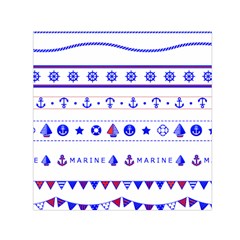Marine Nautical Clip Art Square Satin Scarf (30  X 30 ) by 99art