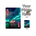 Amazing Aurora Borealis Colors Playing Cards 54 Designs (Mini) Front - HeartK