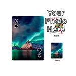 Amazing Aurora Borealis Colors Playing Cards 54 Designs (Mini) Front - Spade6