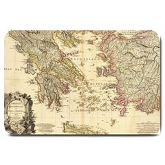 Map Of Greece Archipelago Large Doormat by B30l