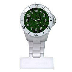 Circuit Board Conductor Tracks Plastic Nurses Watch by Cowasu