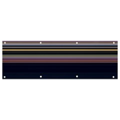 Horizontal Line Strokes Color Lines Banner And Sign 9  X 3  by Bangk1t