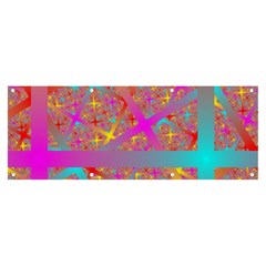 Geometric Abstract Colorful Banner And Sign 8  X 3  by Bangk1t