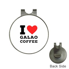 I Love Galao Coffee Hat Clips With Golf Markers by ilovewhateva