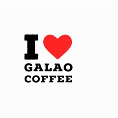 I Love Galao Coffee Small Garden Flag (two Sides) by ilovewhateva