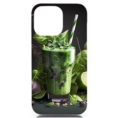 Drink Spinach Smooth Apple Ginger Iphone 14 Pro Max Black Uv Print Case by Ndabl3x