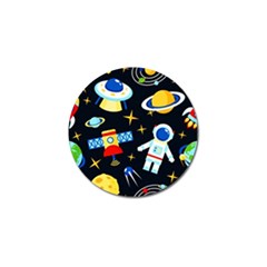 Space Seamless Pattern Golf Ball Marker (4 Pack) by Wav3s