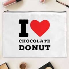 I Love Chocolate Donut Cosmetic Bag (xxxl) by ilovewhateva