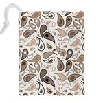Paisley Pattern Background Graphic Drawstring Pouch (5XL) Back