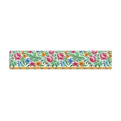 Flower Fabric Design Premium Plush Fleece Scarf (mini) by Vaneshop