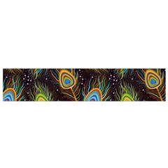 Pattern Feather Peacock Small Premium Plush Fleece Scarf by Wav3s