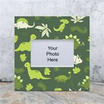 Cute Dinosaur Pattern White Box Photo Frame 4  x 6  Front