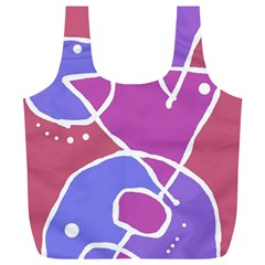 Mazipoodles In The Frame  - Pink Purple Full Print Recycle Bag (xl) by Mazipoodles