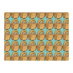 Owl Bird Pattern Two Sides Premium Plush Fleece Blanket (mini) by Vaneshop