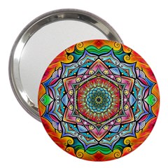 Mandalas Psychedelic 3  Handbag Mirrors by Cowasu