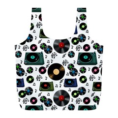 Records Vinyl Seamless Background Full Print Recycle Bag (l) by Bangk1t