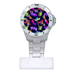 Space Pattern Plastic Nurses Watch by Amaryn4rt
