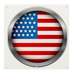 United Of America Usa Flag Banner And Sign 4  X 4  by Celenk
